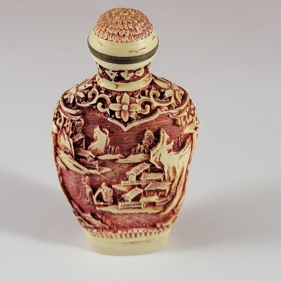 VINTAGE CHINESE SNUFF BUTTEL. ALL HAND CRAFTED. - Picture 4 of 4